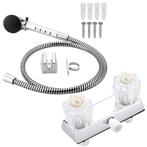 Shower faucet kit with - rv,