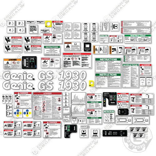 Fits genie gs1930 decal - fits, kit