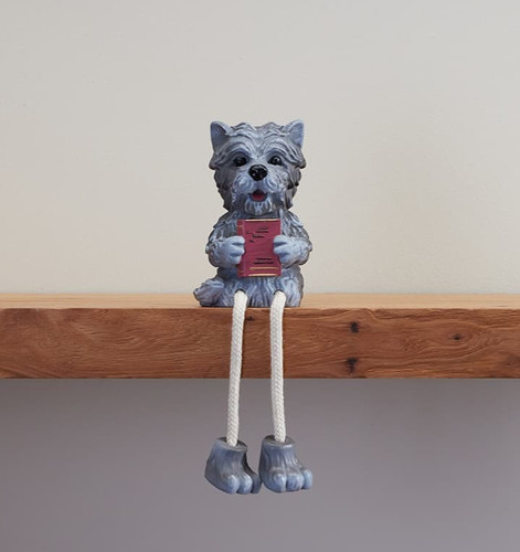 Dog shelf sitter figurine - figurine, –