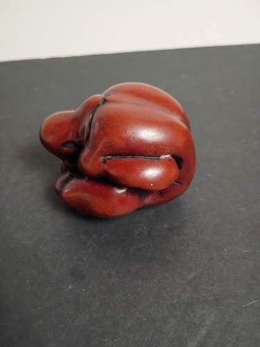Vintage weeping buddha - weeping, wood