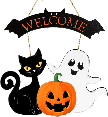 Halloween door wreath - halloween,