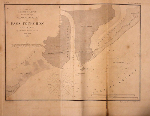 1854 nautical chart - chart,