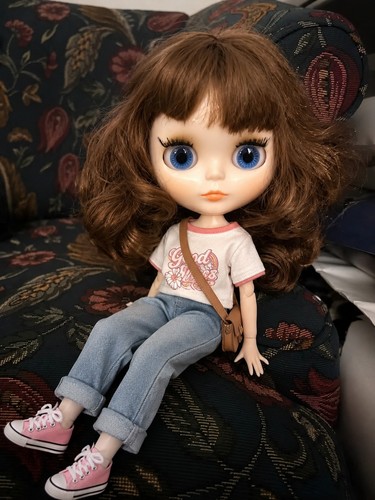 Neo blythe doll brown hair - neo,