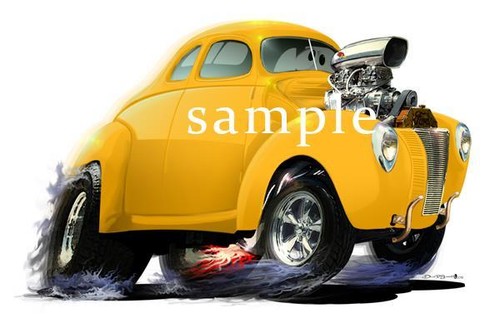 1940 drag coupe - 1940, street