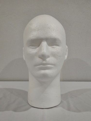 White styrofoam male mannequin - styrofoam,