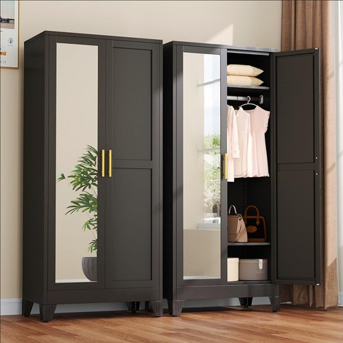 Metal armoire wardrobe closet - metal,