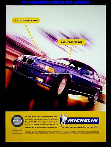 Bmw car michelin - m3, 2000
