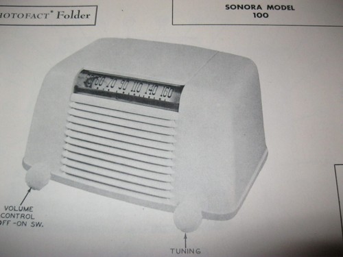 Sonora 100 radio photofact - 100,