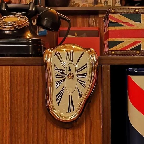 Surreal melting wall clock - wall,