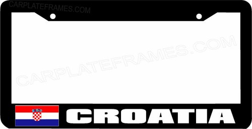 Croatia flag license plate - croatia,