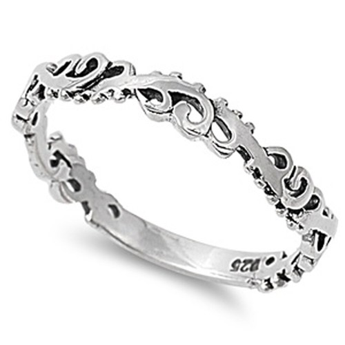 Sterling silver woman vine - silver, woman's