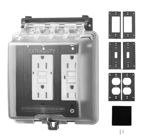 Electrical outlet cover - electrical, with