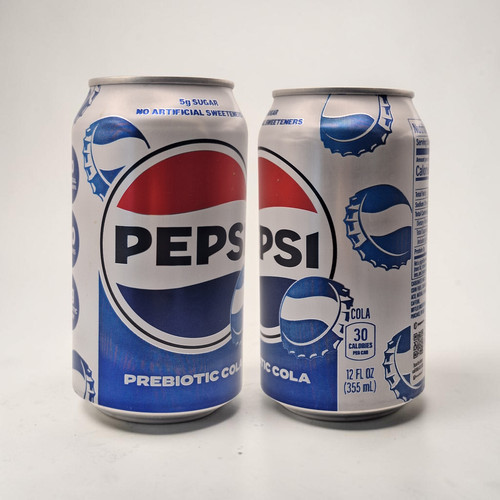 2026 pepsi prebiotic cola can - prebiotic,