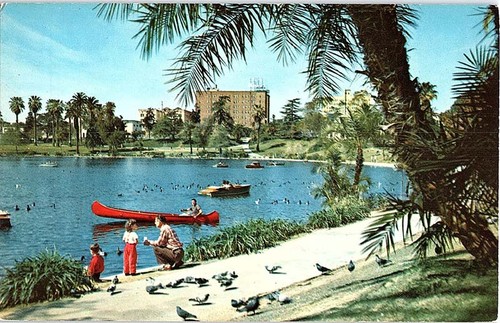 Postcard boat scene - boat,