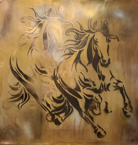 Original animal painting mid - animal, painting,