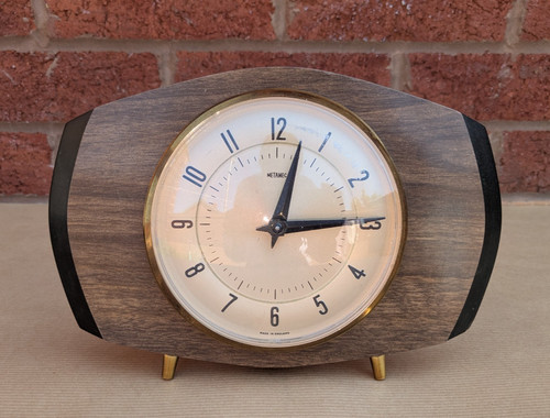 Vintage metamec mantel clock - metamec,