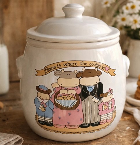 Vtg cow family - cow, ceramic