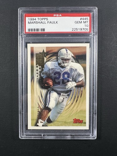 1994 topps 445 marshall faulk - topps,