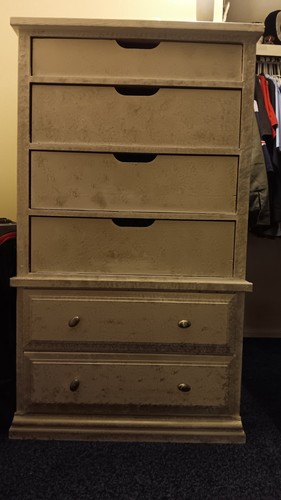 Girly white gray tall dresser - tall,