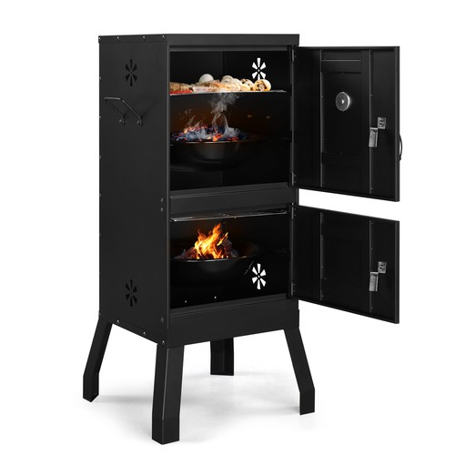 Vertical charcoal smoker - vertical,
