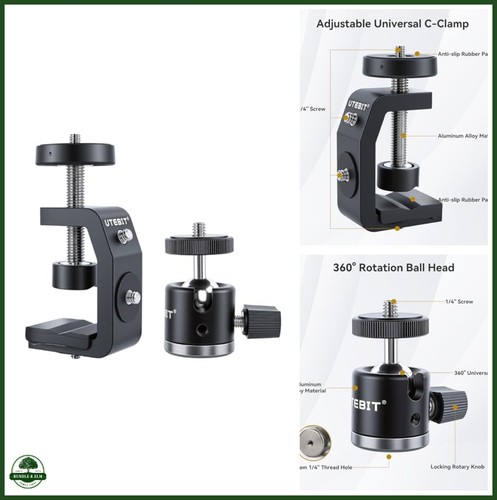 40mm clamp camera mount mini - 40mm, c-clamp