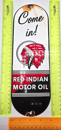 Red indian motor oil - red,