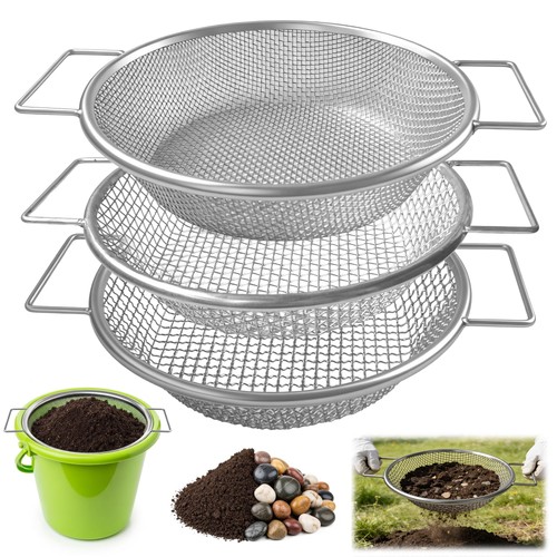 Soil sifter for gardening dirt - soil,