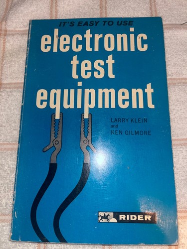 1962 electronic test - test, equipment