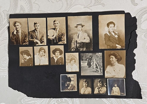 Vintage scrap book page - scrap, 15