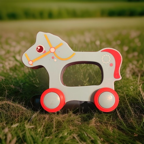 Cute push and horse toy - go,