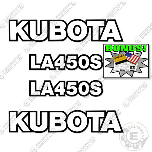 Fits kubota la450s decal kit - kubota,