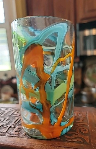Hand blown glass tumbler - blown,
