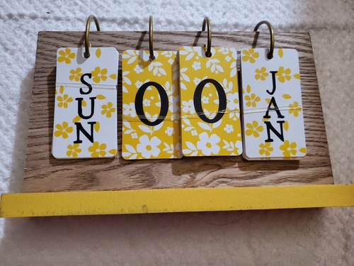 Wooden perpetual calendar for - perpetual,