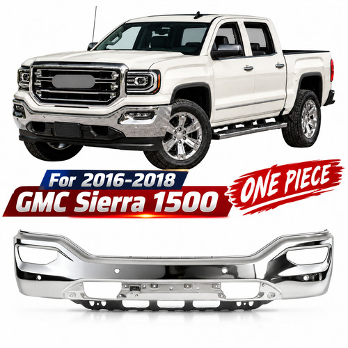 Chrome front bumper face - chrome,