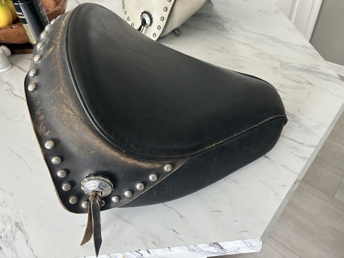 Vintage black leather - leather, milsco