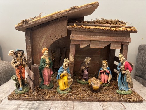 Vintage sears nativity set - nativity, 7