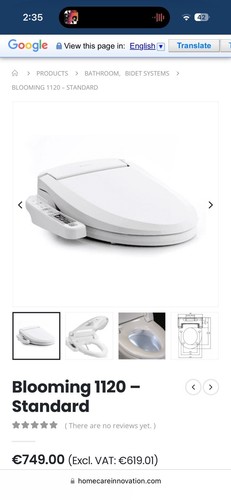 Blooming bidet 1120e new in - new,