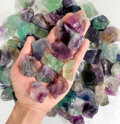 Raw fluorite crystals - crystals, bulk