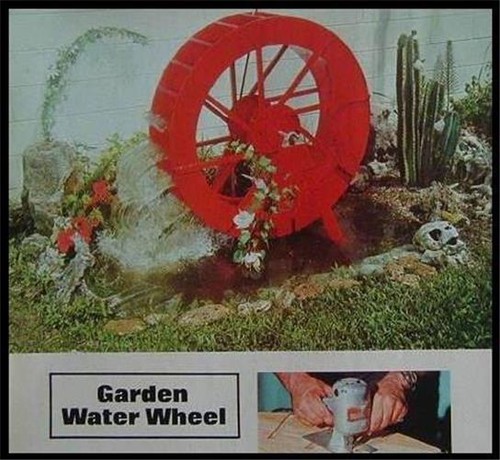 Garden water wheel how - wheel, how-to