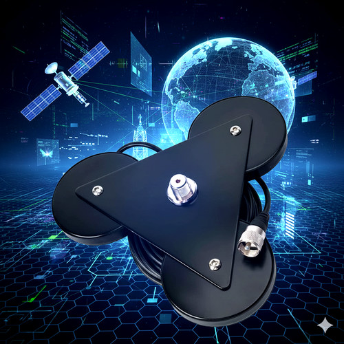 Heavy duty magnetic antenna - magnetic,