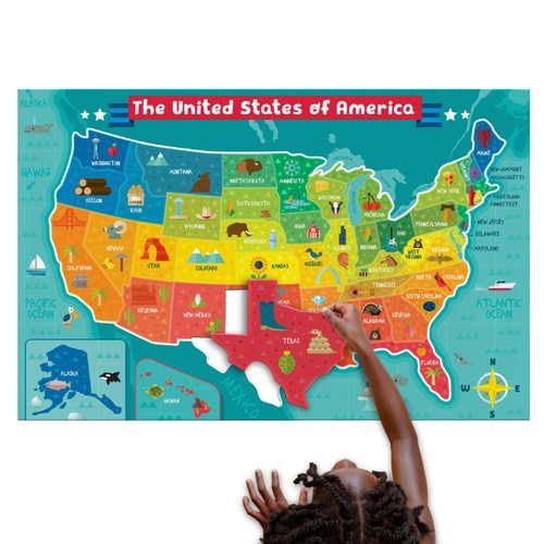 1000 piece puzzle - piece, usa