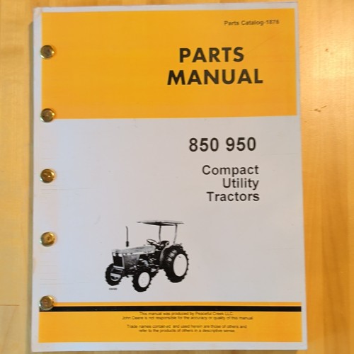 John deere 850 950 compact - deere,