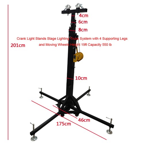 19ft crank light stands stage - crank,