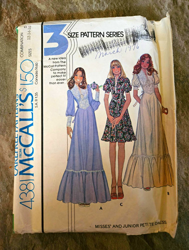 Mccall 4381 sewing pattern - mccall's,