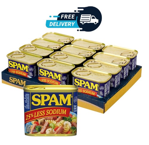 Spam less sodium pack of - sodium,