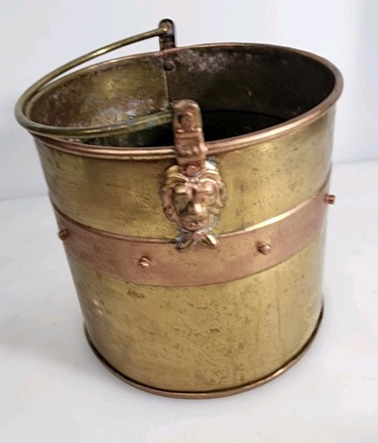 Antique copper brass lions - copper,