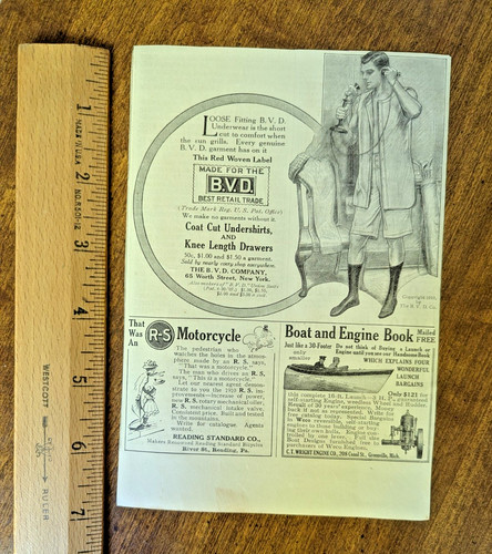 1910 bvd underwear old - underwear,