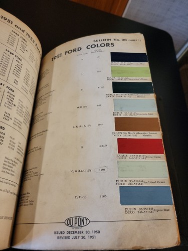 1951 dupont duco dulux - dupont, ford