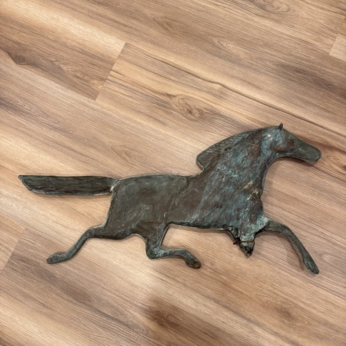 Vintage copper horse - vintage, weather