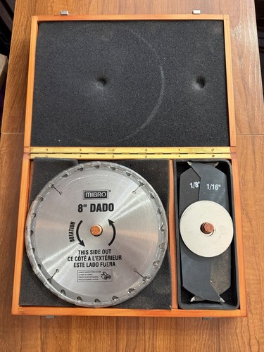 Mibro carbide stacking dado - mibro, 8"